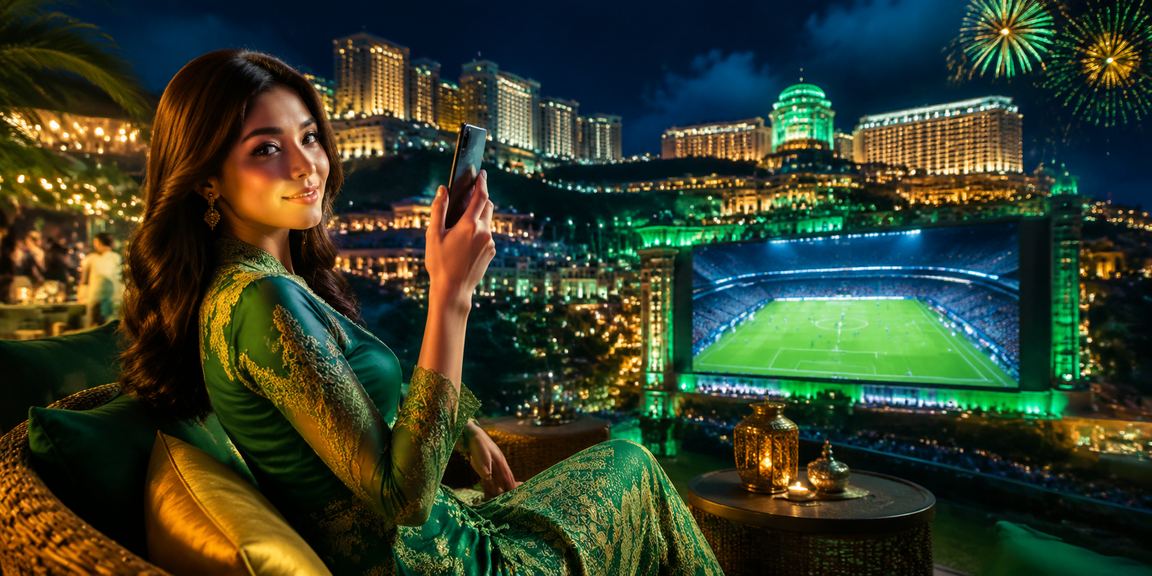 Peminat bola sepak Malaysia menikmati taruhan langsung di Genting Highlands bersama zne10